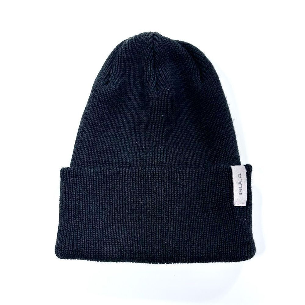 Bula black knit beanie